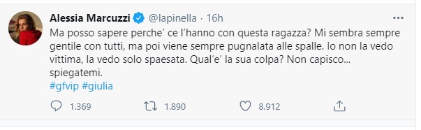 Giulia Salemi GF Twitter