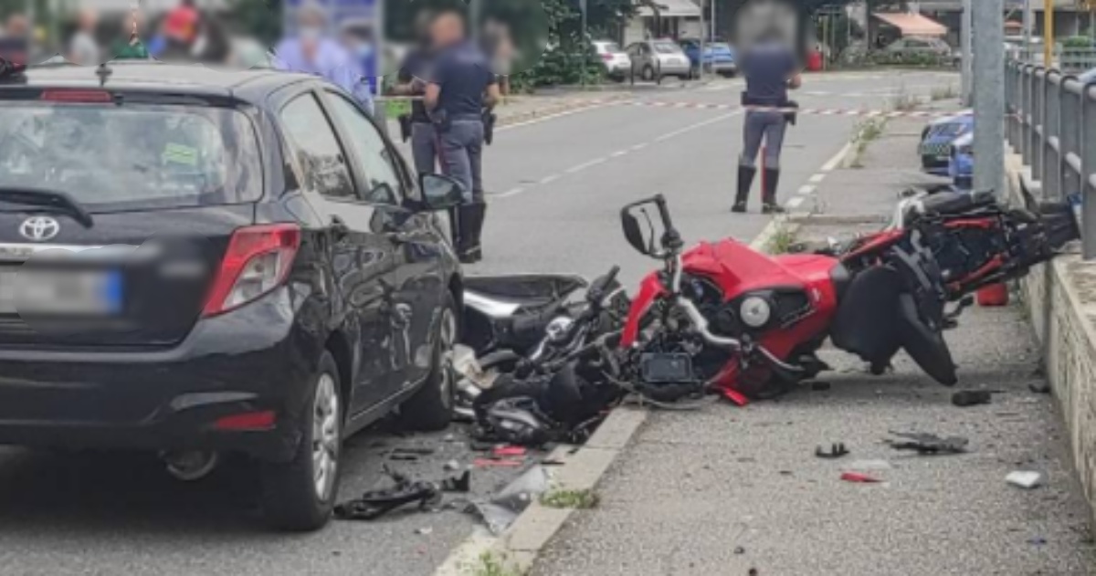 Bergamo incidente stradale a Ranica 