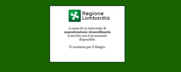 Il Portale Del Fascicolo Sanitario Della Regione Lombardia è Ancora In Down