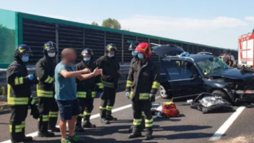 Vicenza incidente sull'autostrada A4