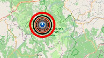 Terremoto Marche e Abruzzo scossa di magnitudo 3.8, epicentro Visso