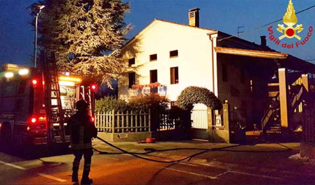 Vicenza incendio Montecchio Precalcino