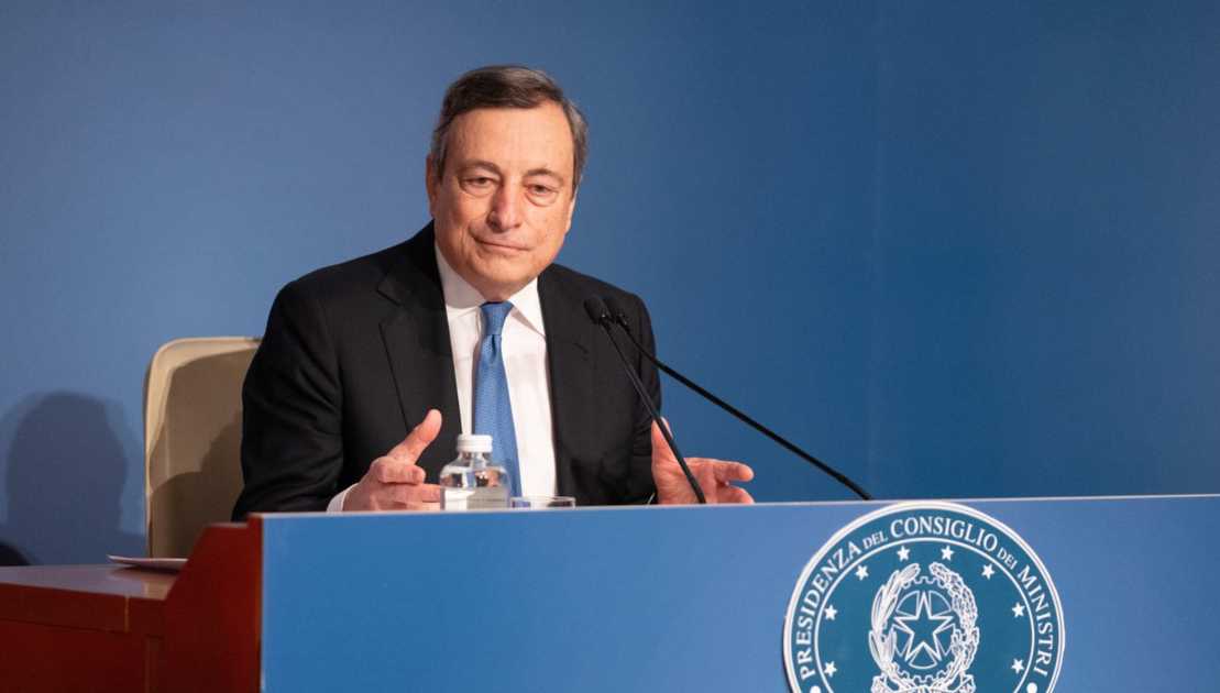 Draghi conferenza stampa