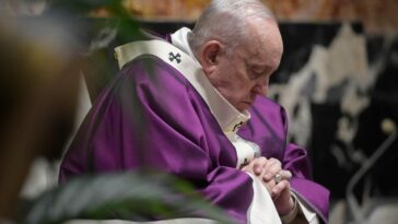 Papa Francesco ginocchio