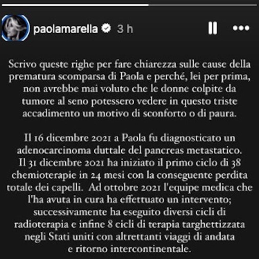 come è morta paola marella