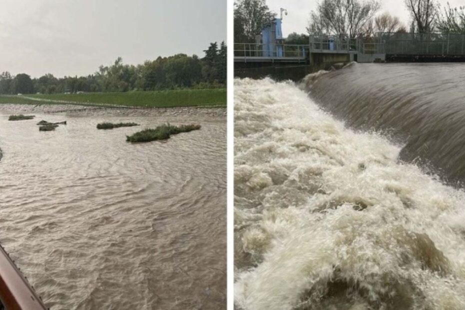 Maltempo devastante a Milano: esonda il fiume Lambro