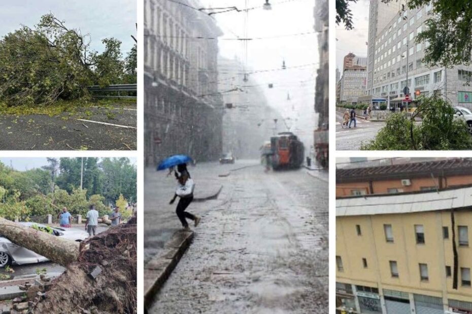 Maltempo a Milano, il violentissimo nubifragio all'alba del 3 ottobre