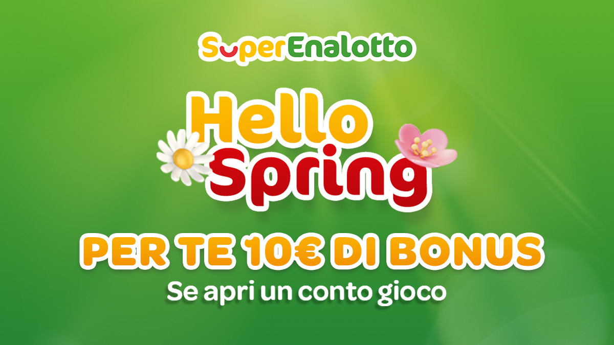 hello spring superenalotto celebra la primavera con una nuova iniziativa da Urbanpost.it hello spring superenalotto celebra la primavera con una nuova iniziativa