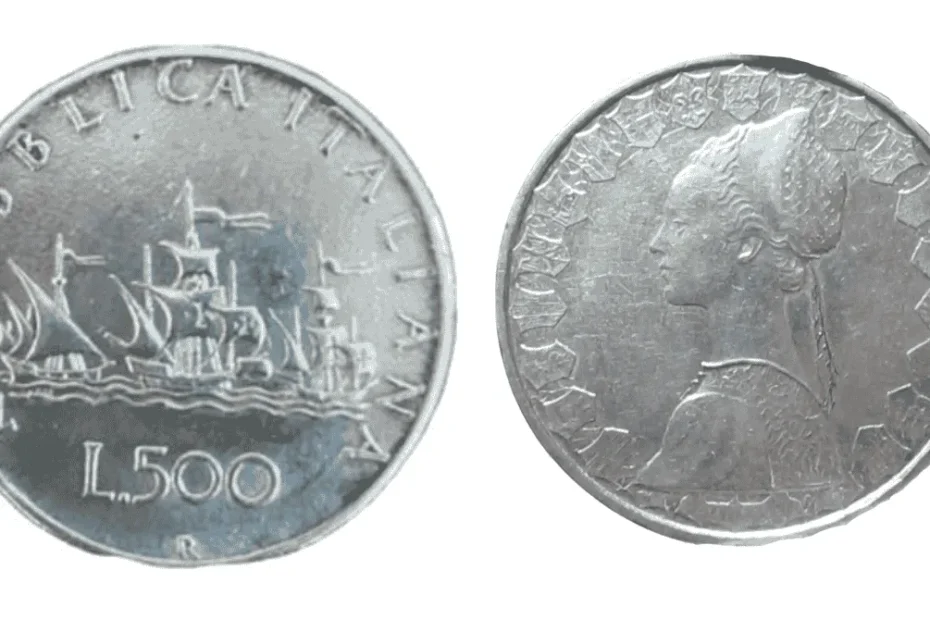 500 lire d'argento anni '60