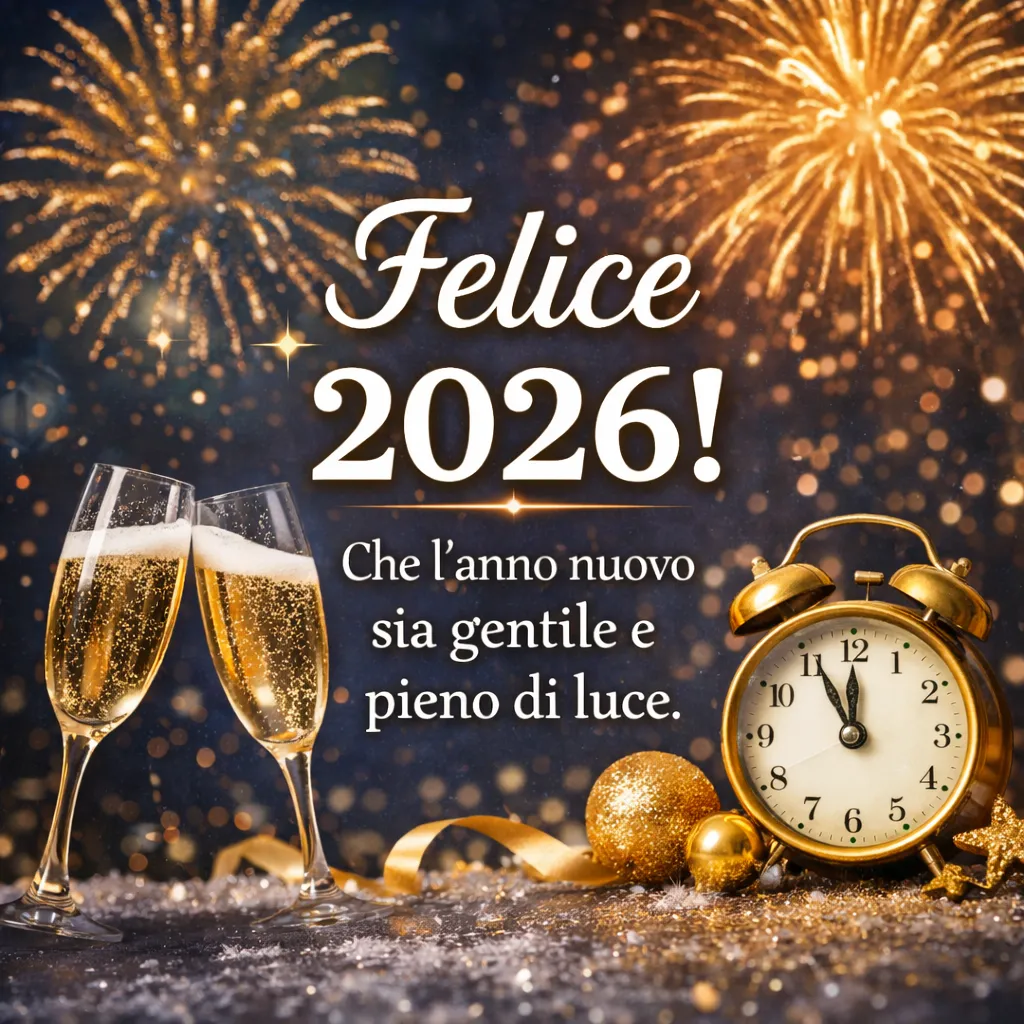 Immagine auguri di buon anno 2026 1 gennaio