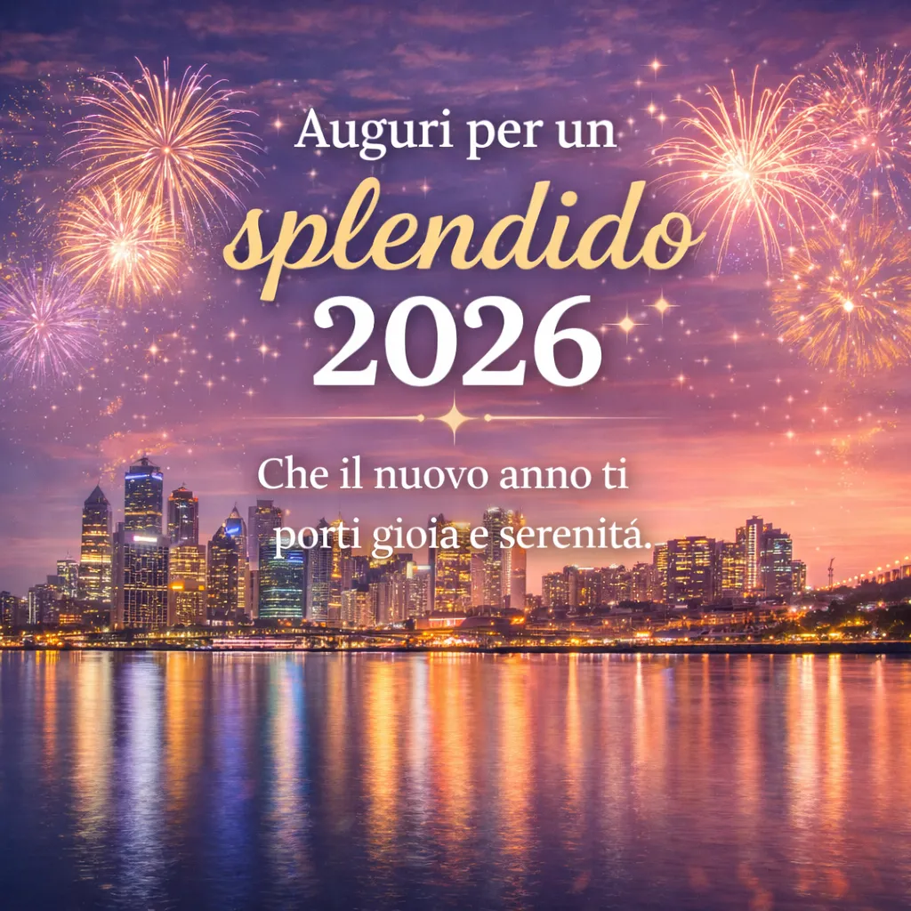 Immagine auguri di buon anno 2026 1 gennaio