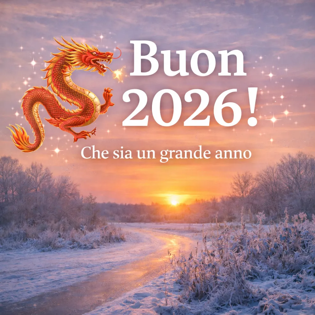 Immagine auguri di buon anno 2026 1 gennaio