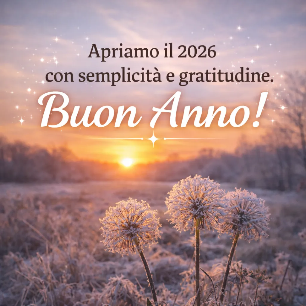 Immagine da inviare di buon anno 2026 1 gennaio