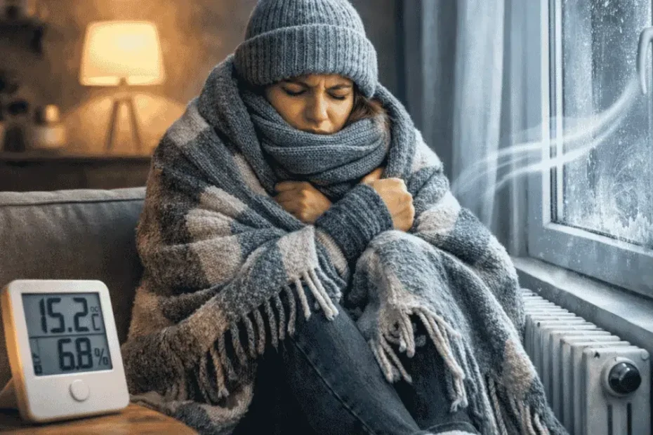 Casa fredda nonostante i termosifoni accesi: interno abitazione in inverno