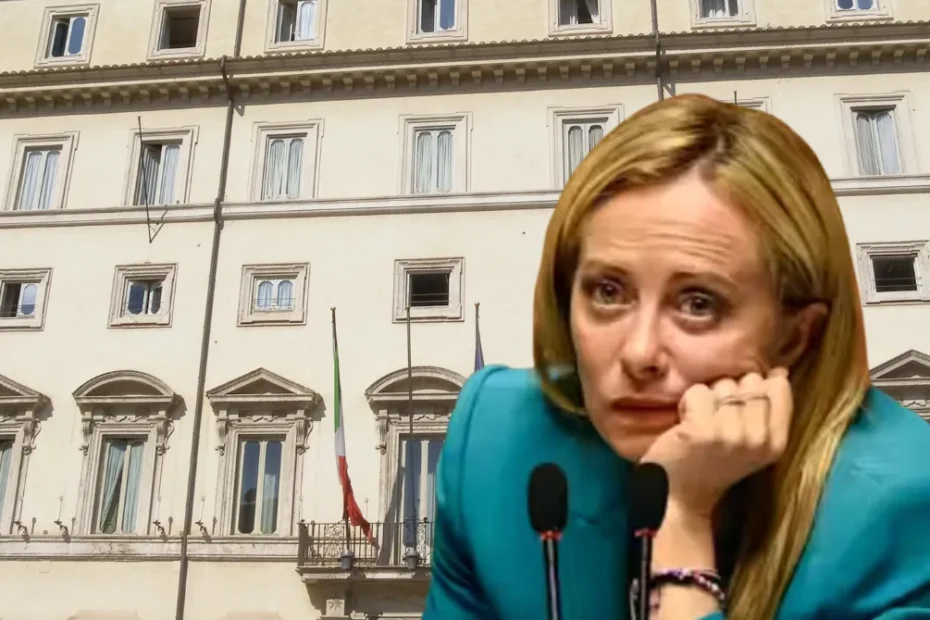 Palazzo Chigi a Roma, sede della Presidenza del Consiglio dei Ministri Giorgia Meloni