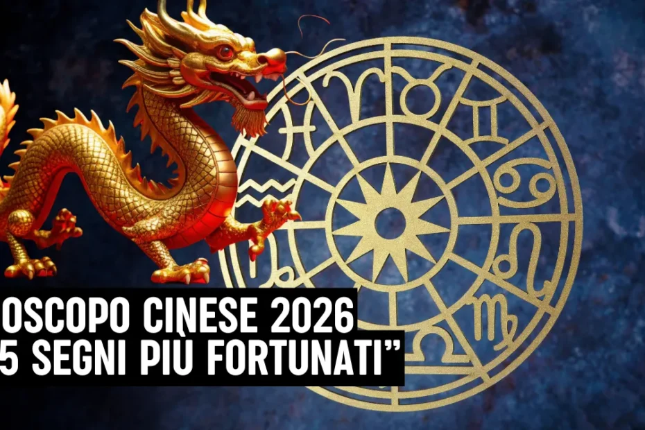 Oroscopo cinese 2026: questi saranno i 5 segni zodiacali fortunati