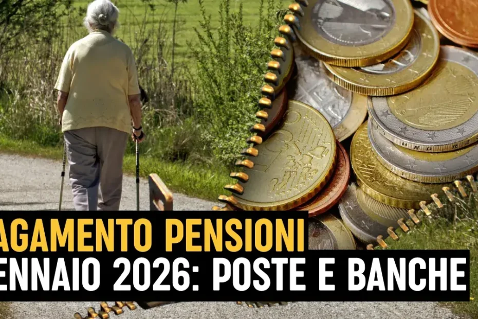 Pagamento pensioni gennaio 2026: quando arriva, date Inps e aumenti