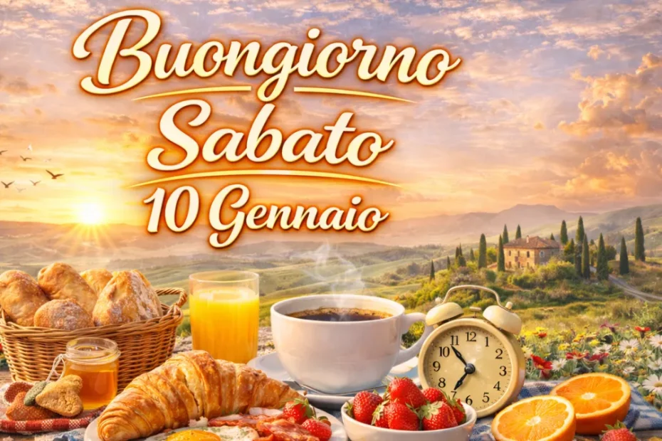 Buongiorno 10 gennaio 2026: frasi e immagini whatsapp