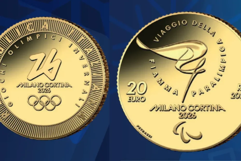 moneta 20€ milano cortina numismatica Italia