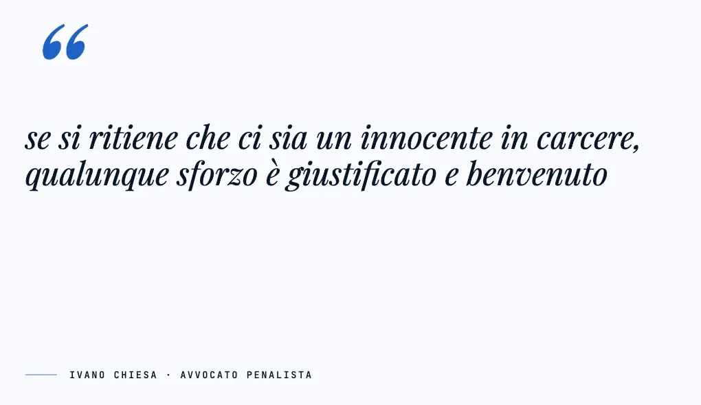 Ivano Chiesa parla del caso Stasi