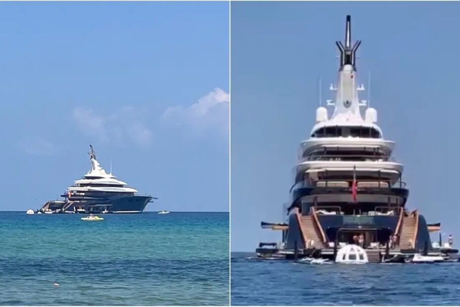 Lo yacht Breakthrough da 570 milioni di euro ancorato all’Isola d’Elba