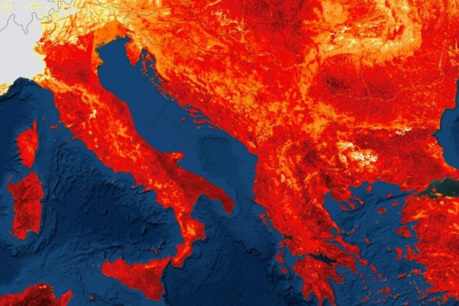 Caldo africano, weekend rovente in Italia con temperature fino a 41°C e afa percepita a 44°C