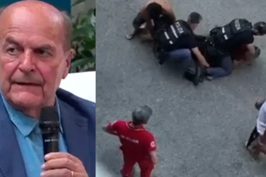 Pier Luigi Bersani durante un'intervista sul caso Fakir