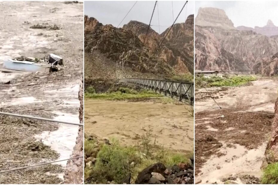 Inondazione improvvisa al Grand Canyon, un morto e 15 dispersi tra Bright Angel Canyon e Phantom Ranch
