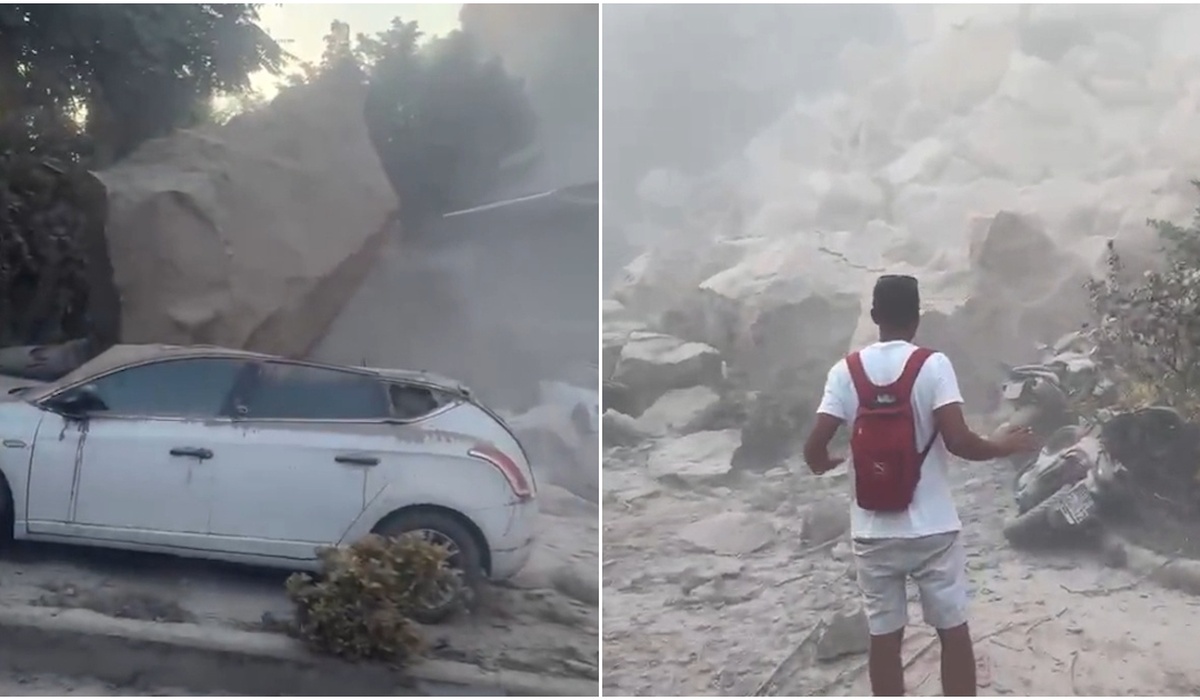 Terremoto ai Campi Flegrei, crolli e auto schiacciate a Pozzuoli