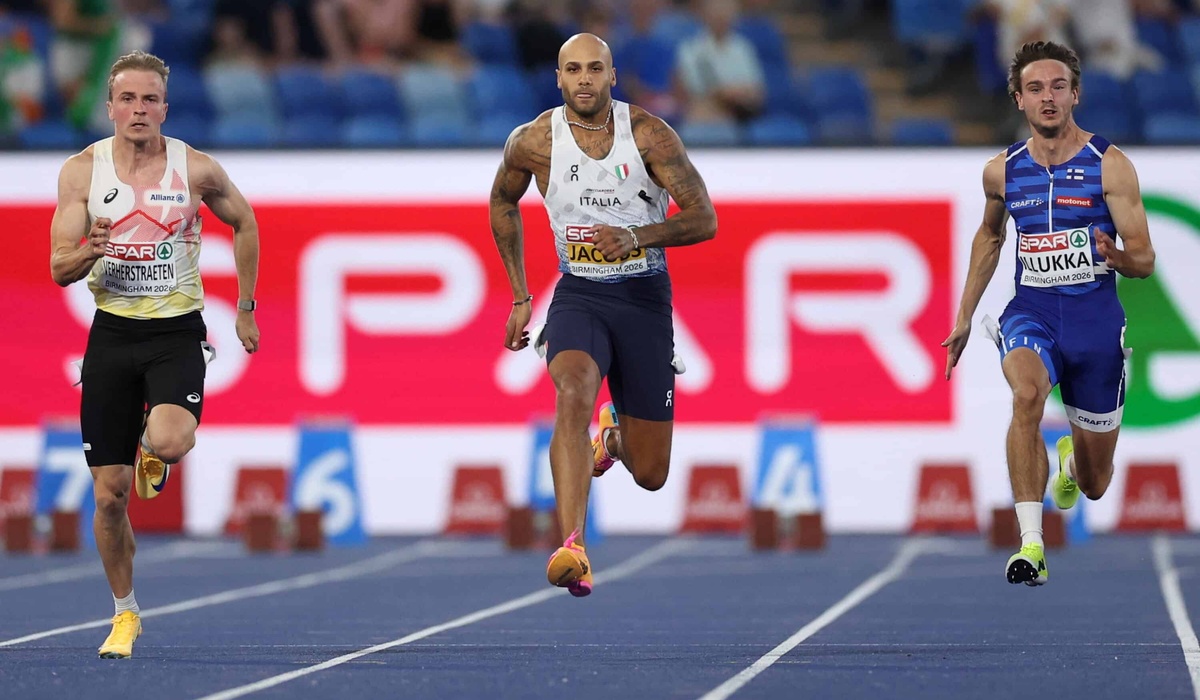 Marcell Jacobs si infortuna nella finale dei 100 metri agli Europei di Birmingham