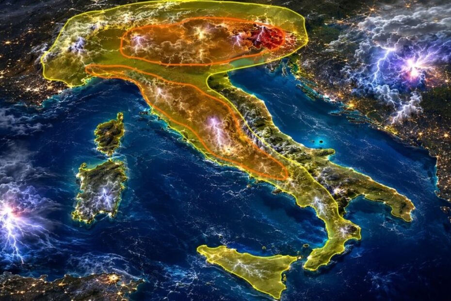 Allerta meteo gialla per giovedì 13 agosto: le regioni italiane a rischio temporali
