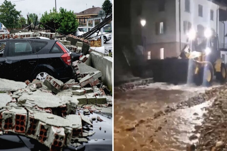 Maltempo nella Bergamasca, sei paesi isolati e 350 persone evacuate nella notte