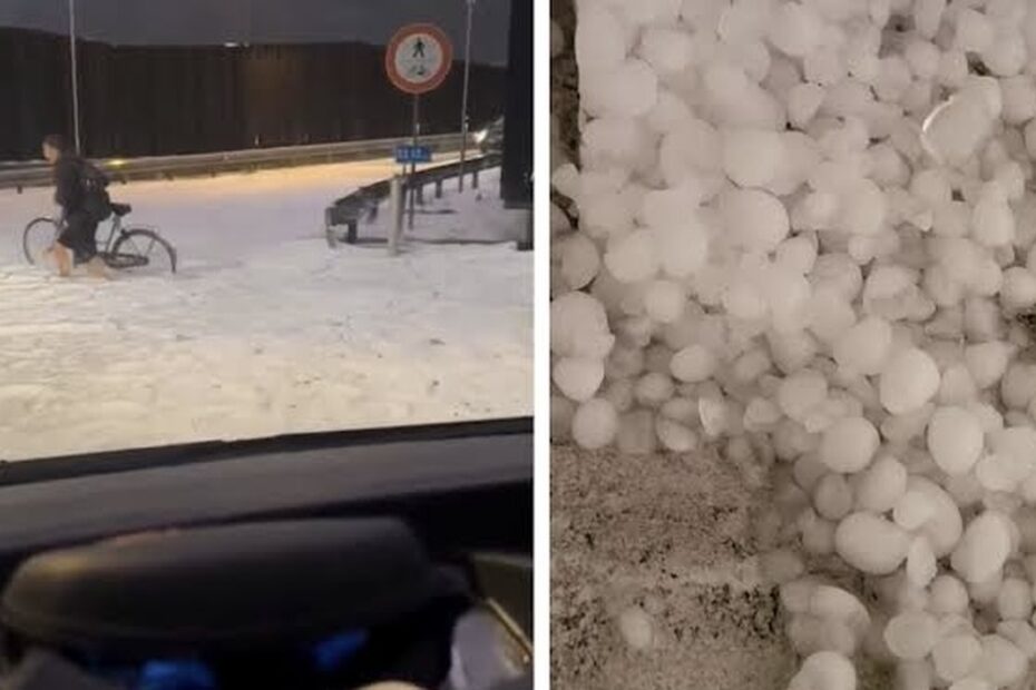 Grandine gigante in Alto Adige, chicchi fino a 5 centimetri allagano Bressanone e Varna