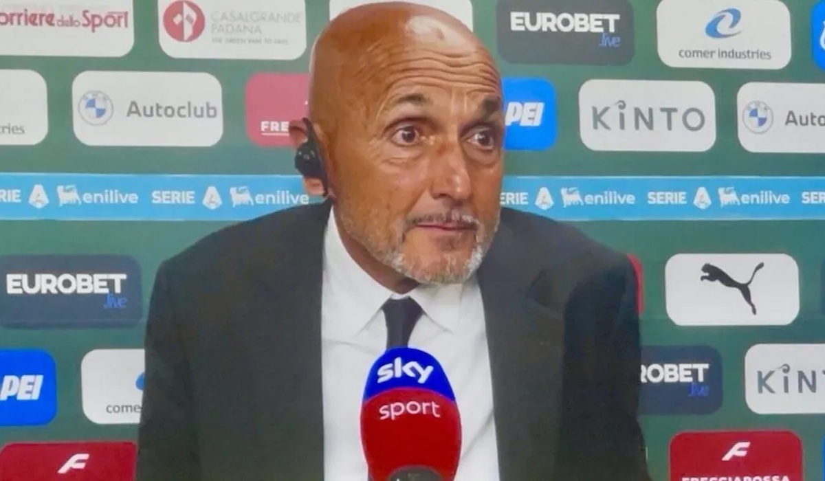 Luciano Spalletti interrompe l’inviato Sky Giovanni Guardalà dopo Sassuolo-Juventus