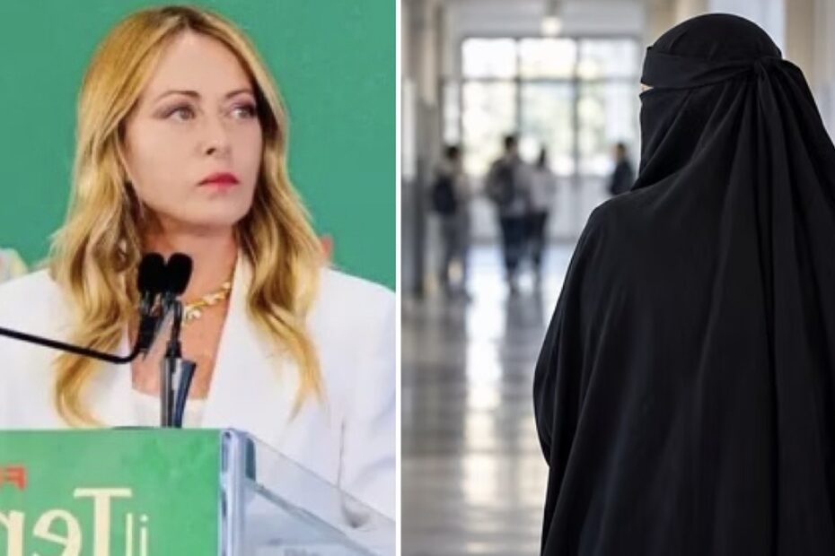 Giorgia Meloni annuncia il tetto agli studenti stranieri e il divieto di burqa a scuola