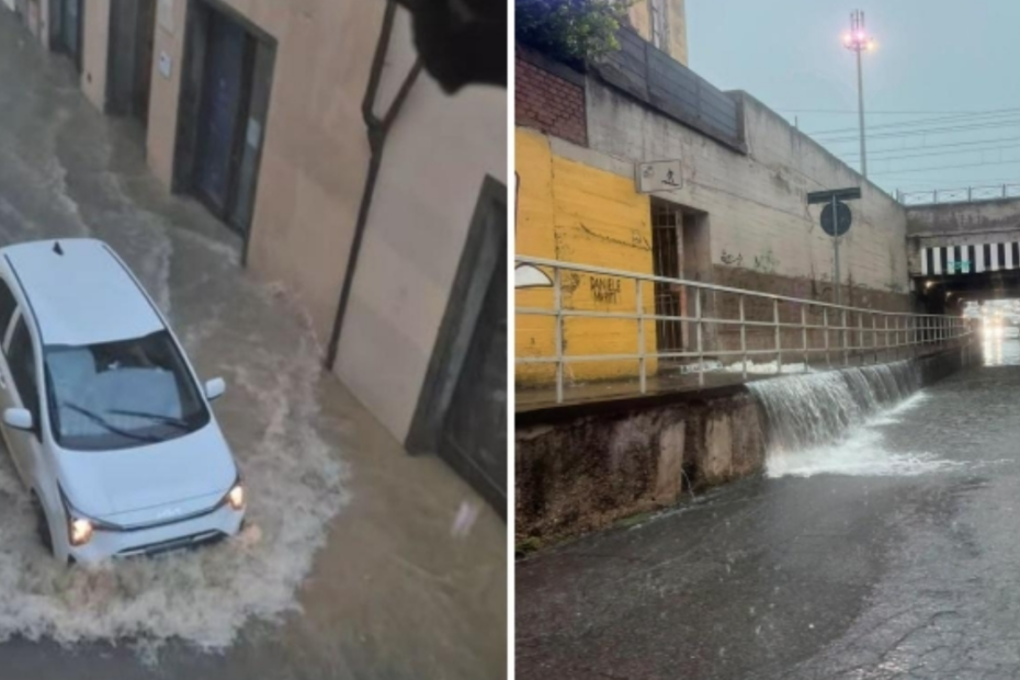 Maltempo in Toscana, bomba d'acqua su Empoli: strade allagate come fiumi