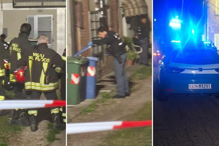 Il casolare di via Imperiale, nelle campagne di Mirandola, in provincia di Modena, dove due anziani coniugi sono stati trovati morti