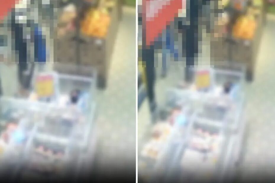 L'ingresso di un supermercato di Modena, dove un gruppo di giovani ha rubato sushi, dolci e alcolici davanti alle telecamere