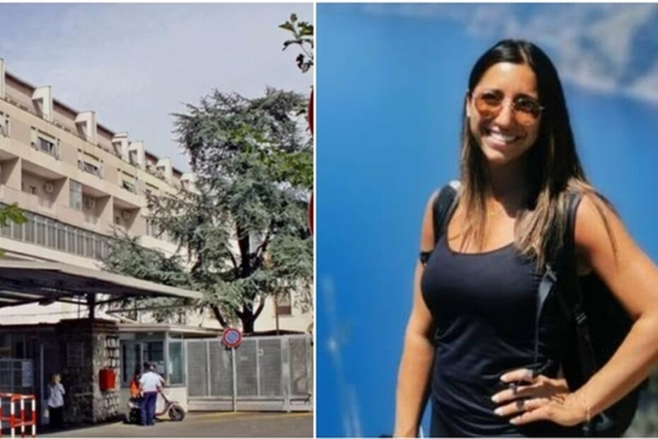 L'ospedale San Leonardo di Castellammare di Stabia, dove è morta Greta Astarita, incinta di sette mesi, ore dopo le dimissioni