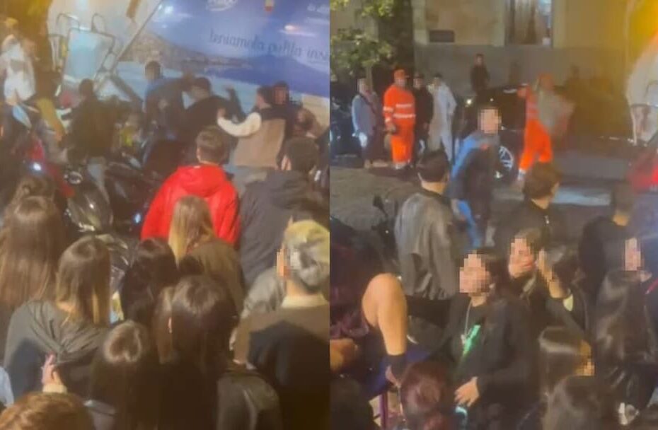 Via Bernini, a due passi da piazza Vanvitelli al Vomero, dove un papà è stato picchiato e investito da un camion dei rifiuti Asìa mentre difendeva la figlia