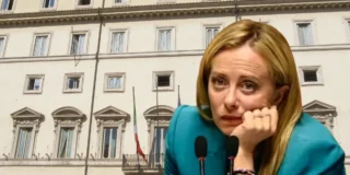 Palazzo Chigi a Roma, sede della Presidenza del Consiglio dei Ministri Giorgia Meloni