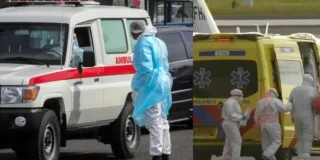 Leo Schilperoord, ornitologo olandese di 70 anni e paziente zero dell'epidemia di hantavirus, fotografato durante una spedizione di birdwatching con la nave da crociera MV Hondius sullo sfondo.