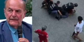 Pier Luigi Bersani durante un'intervista sul caso Fakir