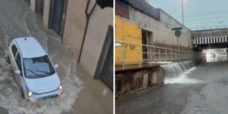 Maltempo in Toscana, bomba d'acqua su Empoli: strade allagate come fiumi