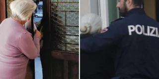 Il commissariato di polizia di Fiuggi, dove è arrivata la telefonata di aiuto di una donna di 64 anni rimasta senza cibo