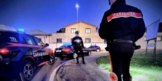 Una strada del borgo di Col Lonc, frazione di Segusino, dove gli abitanti sono scesi in strada per cercare due ladri